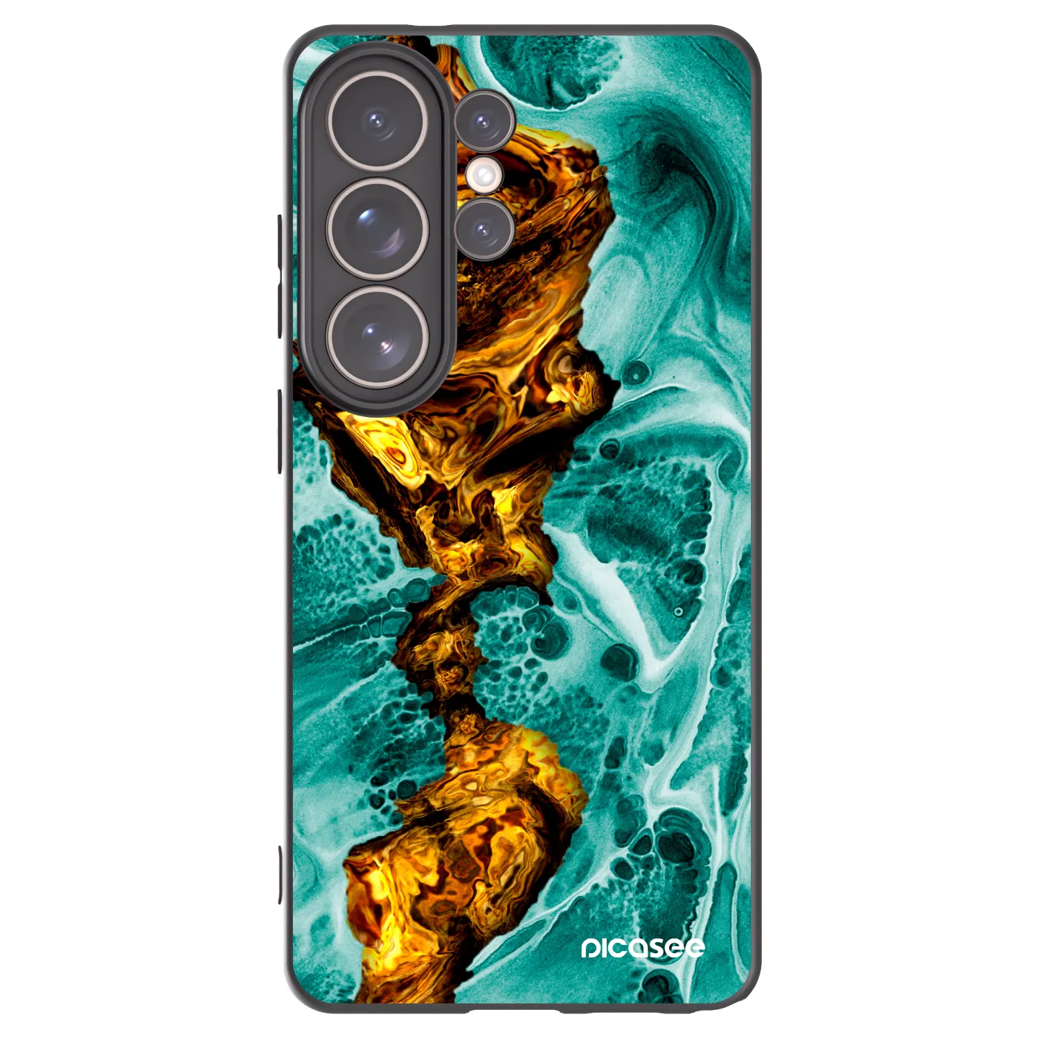 Picasee silikonowe czarne etui na Samsung Galaxy S26 Ultra - Goldsky