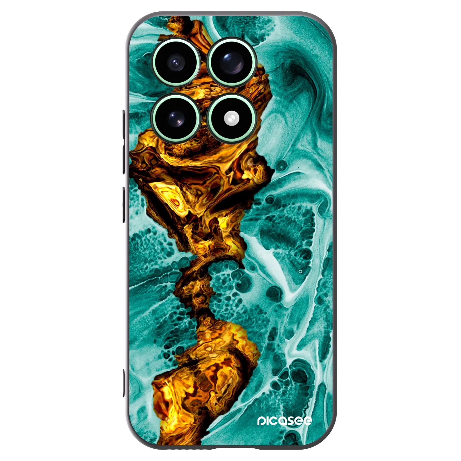Picasee silikonowe czarne etui na Xiaomi 17 - Goldsky