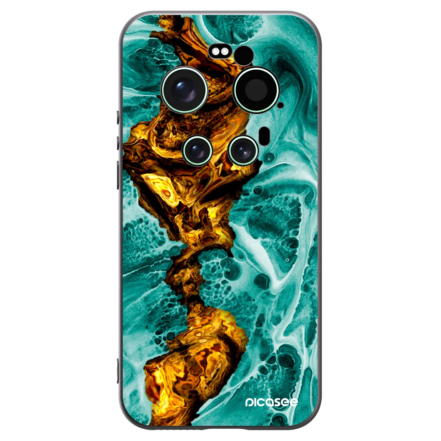 Picasee silikonowe czarne etui na Xiaomi 17 Ultra - Goldsky