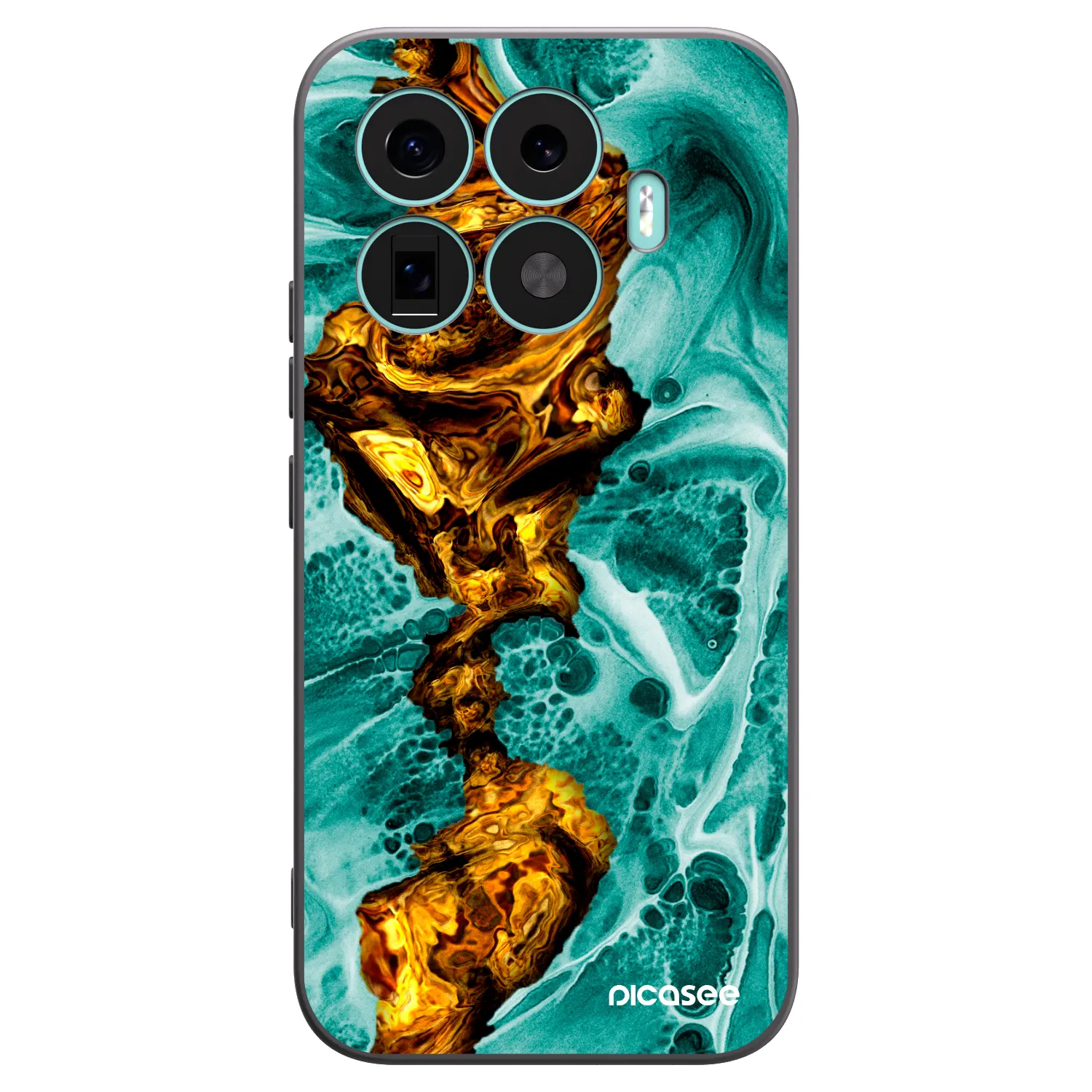 Picasee silikonowe czarne etui na Xiaomi 17T - Goldsky
