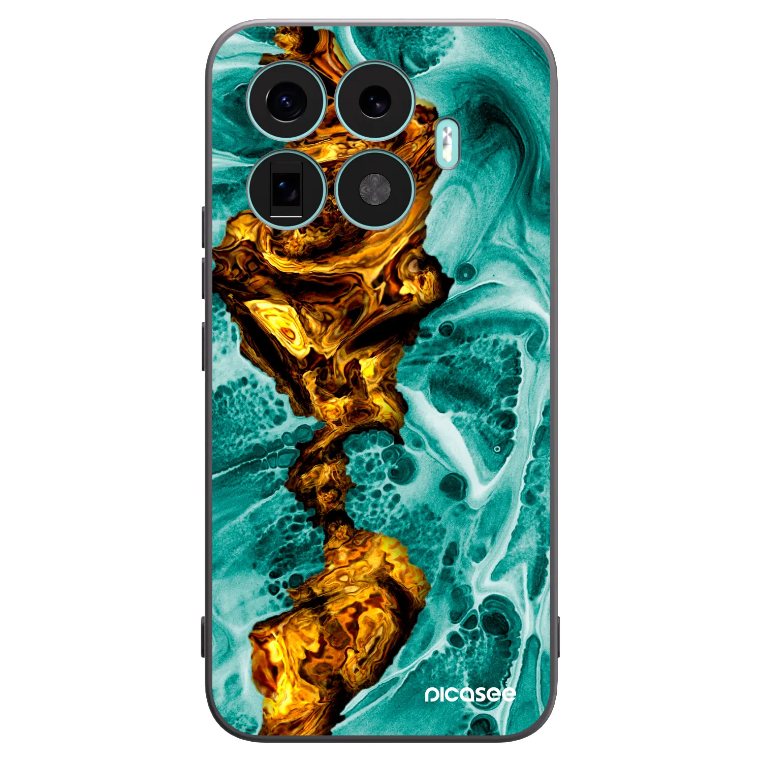 Picasee silikonowe czarne etui na Xiaomi 17T Pro - Goldsky