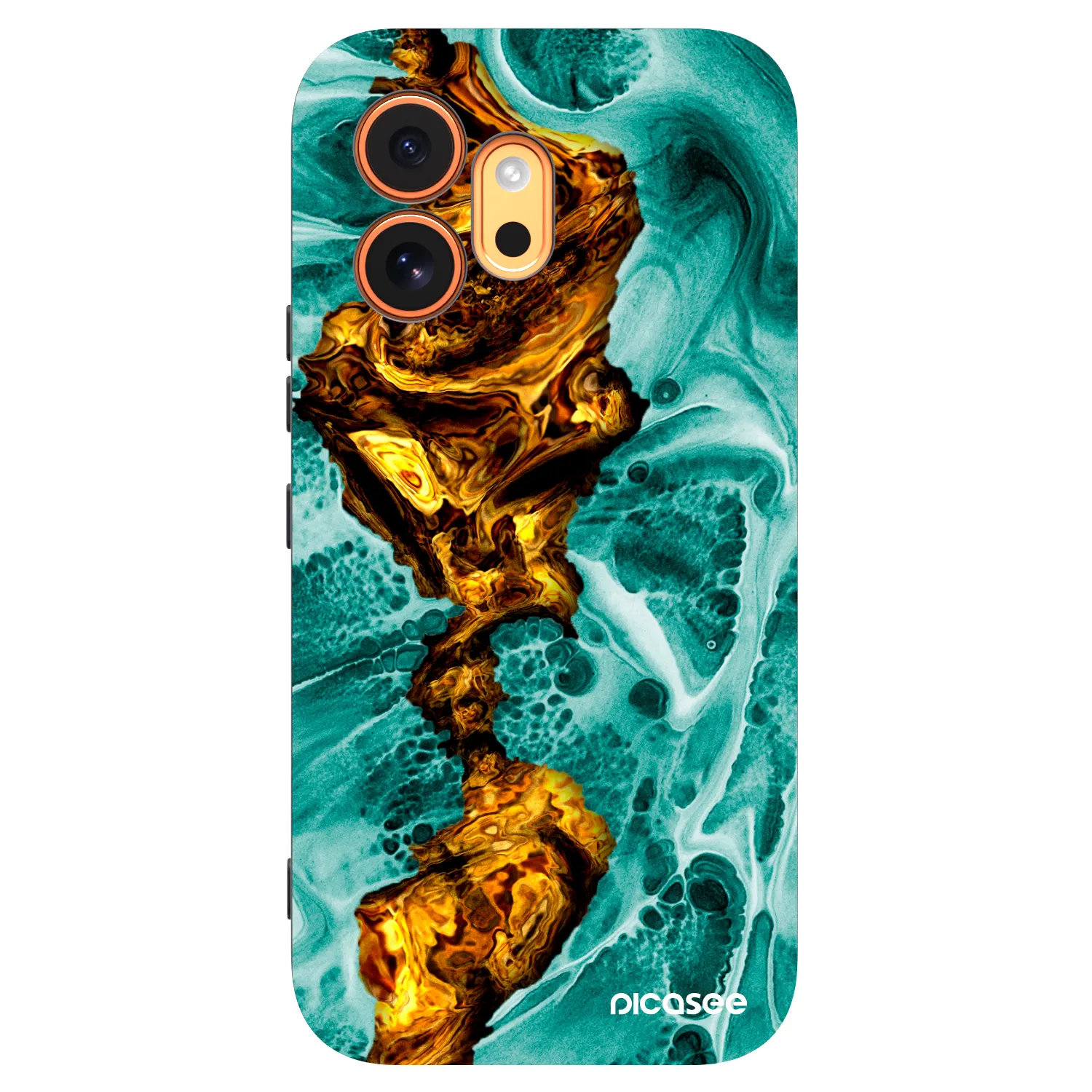 Picasee silikonowe czarne etui na Honor 600 - Goldsky