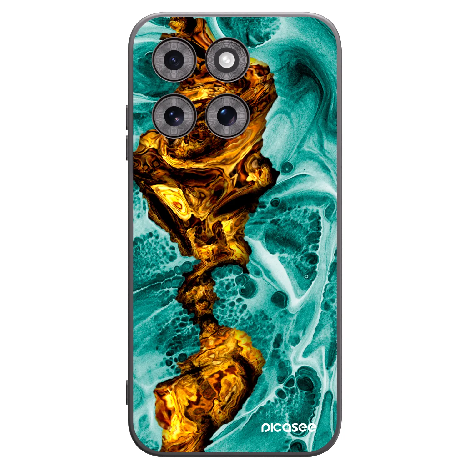 Picasee silikonowe czarne etui na Motorola Moto G77 - Goldsky