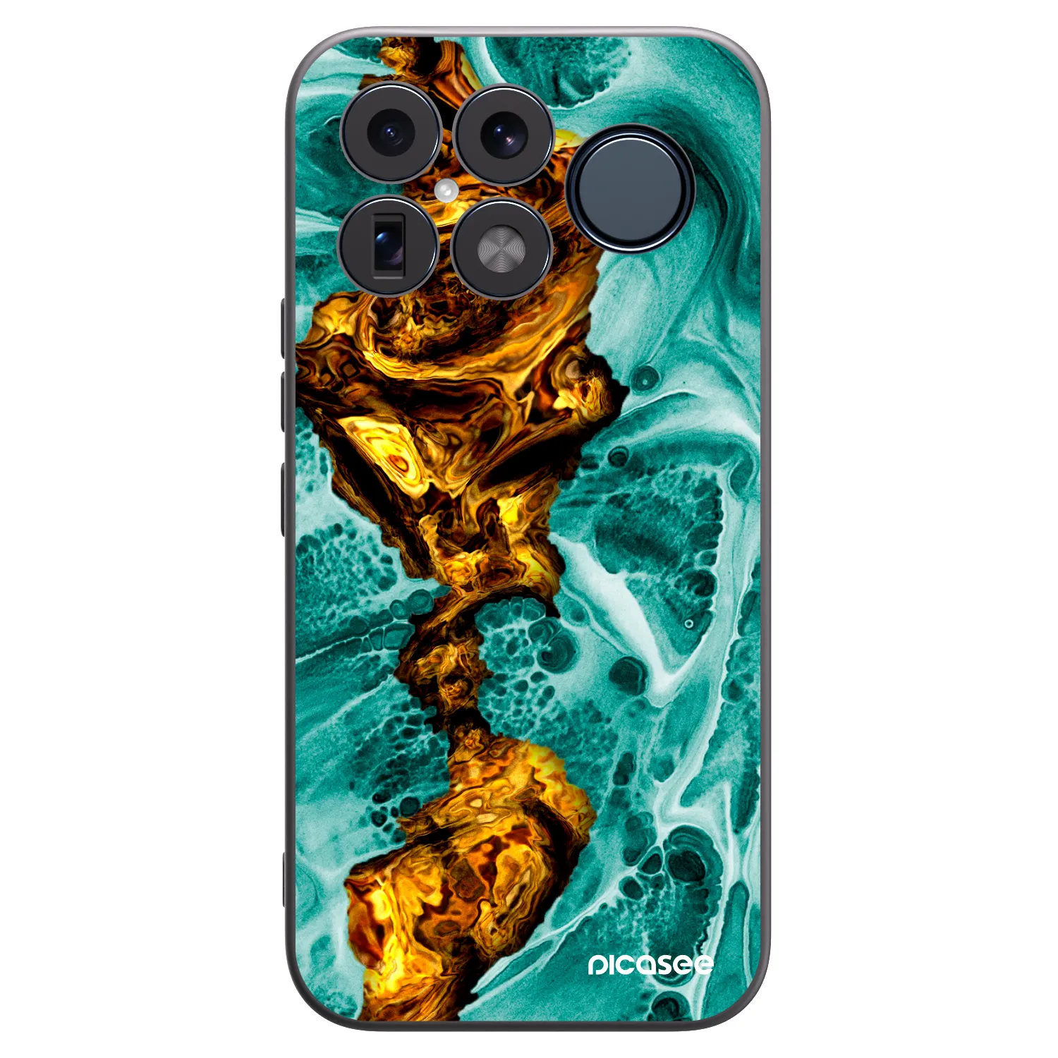 Picasee silikonowe czarne etui na Xiaomi Poco F8 Ultra - Goldsky