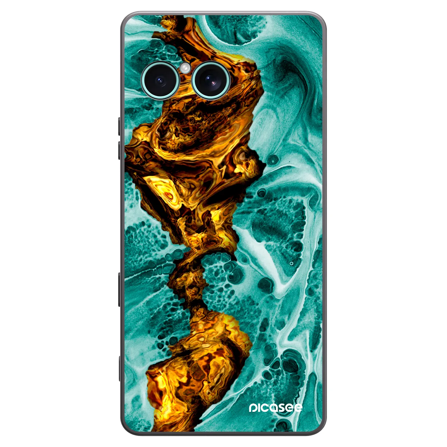 Picasee silikonowe czarne etui na Sony Xperia 10 VII - Goldsky