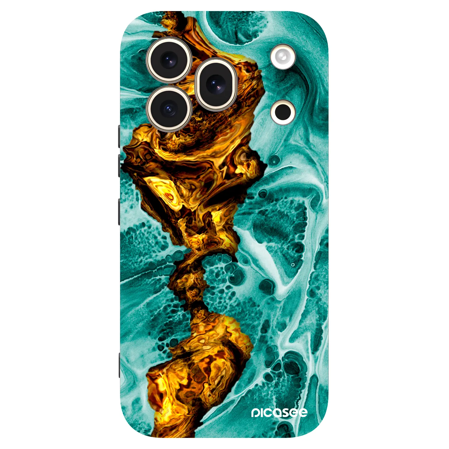Picasee silikonowe czarne etui na Honor 600 Pro - Goldsky