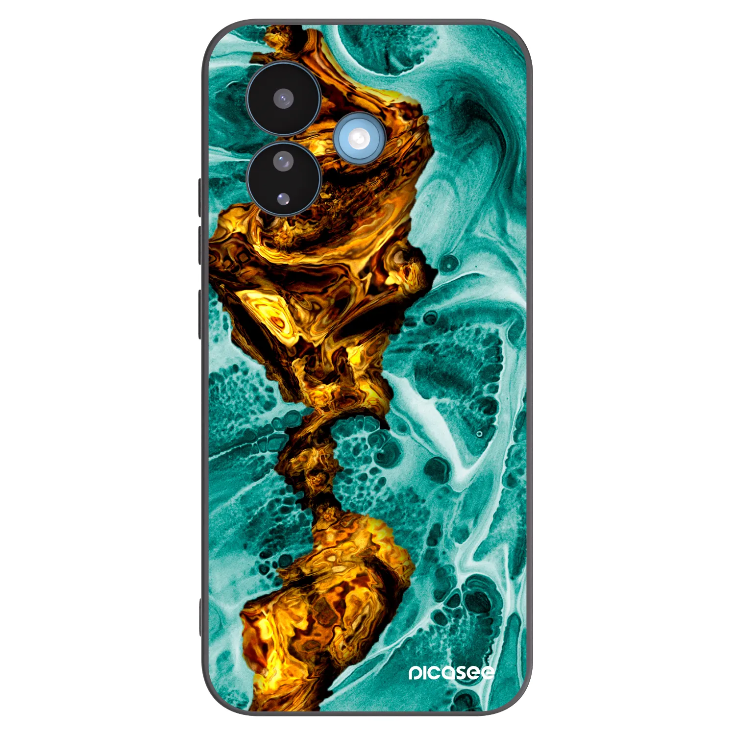 Picasee silikonowe czarne etui na Xiaomi Redmi Note 17 Pro 5G - Goldsky