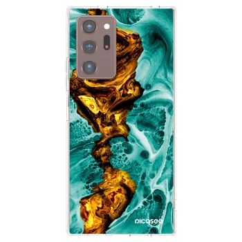 Picasee silikonowe przeźroczyste etui na Samsung Galaxy Note 20 Ultra - Goldsky