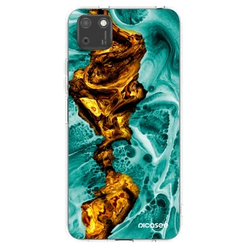 Picasee silikonowe przeźroczyste etui na Huawei Y5P - Goldsky