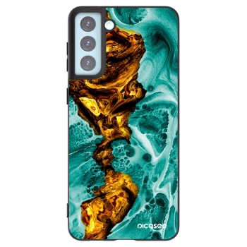 Picasee silikonowe czarne etui na Samsung Galaxy S21+ 5G G996F - Goldsky