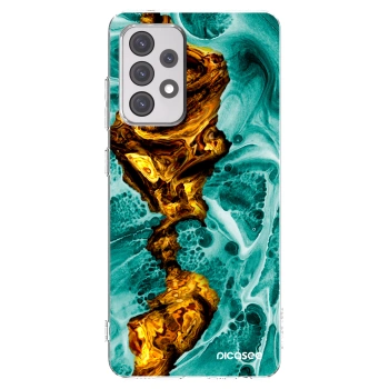 Picasee silikonowe przeźroczyste etui na Samsung Galaxy A52 5G A525F - Goldsky