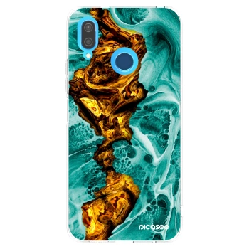 Picasee silikonowe przeźroczyste etui na Huawei P20 Lite - Goldsky