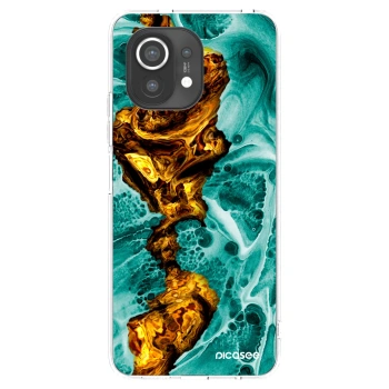 Picasee silikonowe przeźroczyste etui na Xiaomi Mi 11 - Goldsky