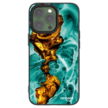 Picasee silikonowe czarne etui na Apple iPhone 13 Pro - Goldsky