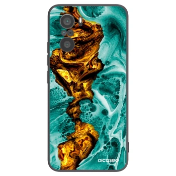 Picasee silikonowe czarne etui na Xiaomi Poco F3 - Goldsky