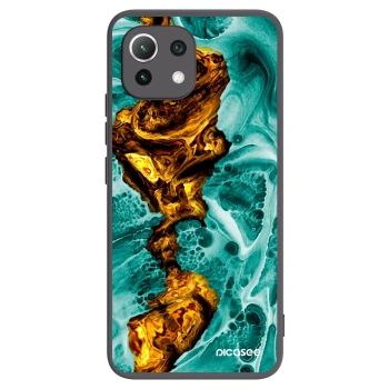 Picasee silikonowe czarne etui na Xiaomi 11 Lite 5G NE - Goldsky