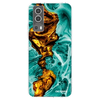 Picasee silikonowe przeźroczyste etui na Vivo Y72 5G - Goldsky