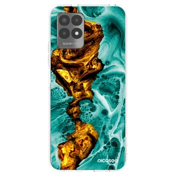 Picasee silikonowe przeźroczyste etui na Realme 8i - Goldsky