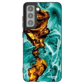 Picasee silikonowe czarne etui na Samsung Galaxy S21 FE 5G - Goldsky
