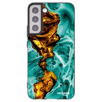 Picasee silikonowe czarne etui na Samsung Galaxy S22+ 5G - Goldsky