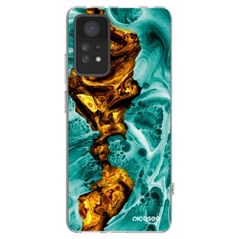 Picasee silikonowe przeźroczyste etui na Xiaomi Redmi Note 11 Pro 5G - Goldsky