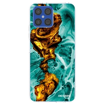 Picasee silikonowe przeźroczyste etui na Honor X8 4G - Goldsky