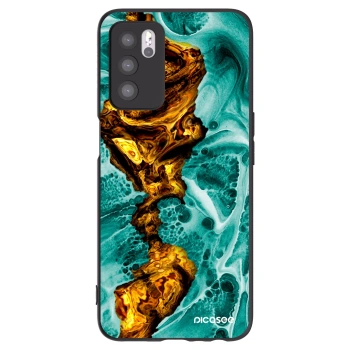 Picasee silikonowe czarne etui na OPPO A16s - Goldsky