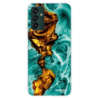 Picasee silikonowe przeźroczyste etui na Samsung Galaxy M13 M135F - Goldsky
