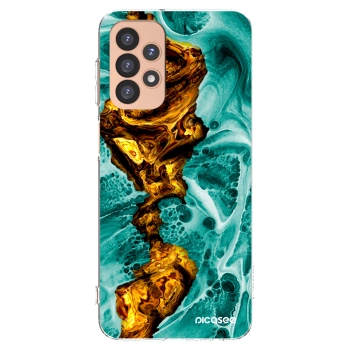 Picasee silikonowe przeźroczyste etui na Samsung Galaxy A23 A236B 5G - Goldsky