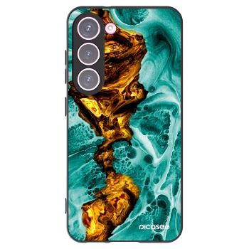 Picasee silikonowe czarne etui na Samsung Galaxy S23 5G - Goldsky