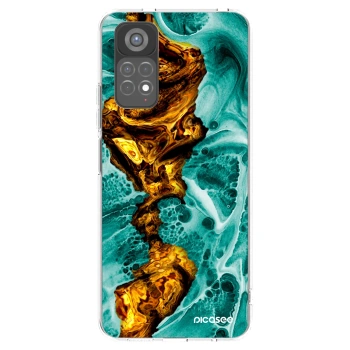 Picasee silikonowe przeźroczyste etui na Xiaomi Redmi Note 11S 5G - Goldsky