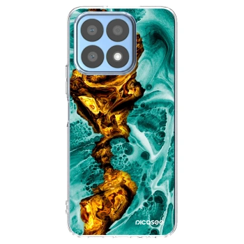 Picasee silikonowe przeźroczyste etui na Honor X8a - Goldsky