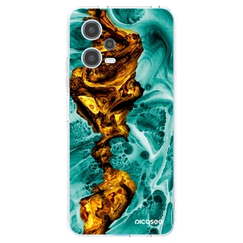 Picasee silikonowe przeźroczyste etui na Xiaomi Redmi Note 12 5G - Goldsky