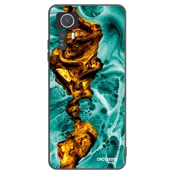 Picasee silikonowe czarne etui na Xiaomi Redmi Note 12S - Goldsky