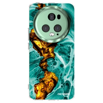Picasee silikonowe przeźroczyste etui na Honor Magic5 Pro - Goldsky