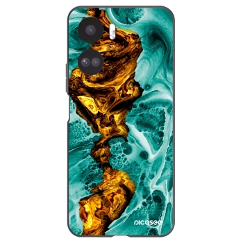 Picasee silikonowe czarne etui na Honor 90 Lite 5G - Goldsky