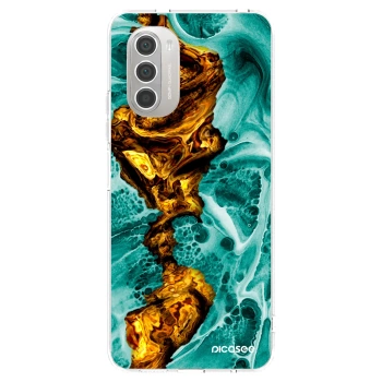 Picasee silikonowe przeźroczyste etui na Motorola Moto G51 - Goldsky
