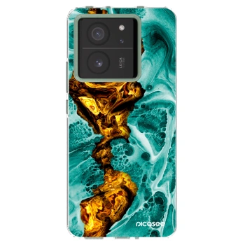 Picasee silikonowe przeźroczyste etui na Xiaomi 13T - Goldsky