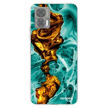 Picasee silikonowe przeźroczyste etui na Motorola Edge 30 Neo - Goldsky