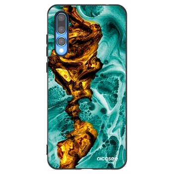 Picasee silikonowe czarne etui na Huawei P20 Pro - Goldsky