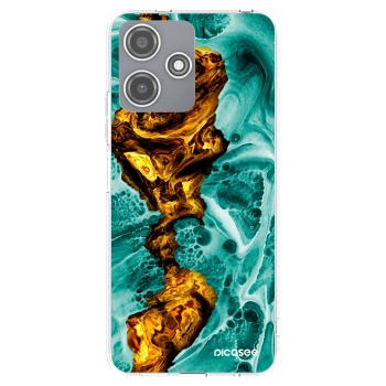 Picasee silikonowe przeźroczyste etui na Xiaomi Redmi 12 5G - Goldsky