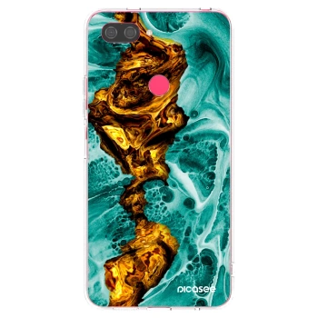 Picasee silikonowe przeźroczyste etui na Xiaomi Mi 8 Lite - Goldsky