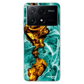 Picasee silikonowe przeźroczyste etui na Xiaomi Poco X6 Pro - Goldsky