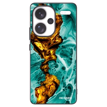 Picasee silikonowe czarne etui na Xiaomi Redmi Note 13 Pro+ 5G - Goldsky