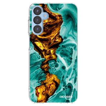 Picasee silikonowe przeźroczyste etui na Samsung Galaxy A15 A156B 5G - Goldsky