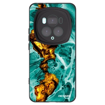 Picasee silikonowe czarne etui na Honor Magic6 Pro - Goldsky