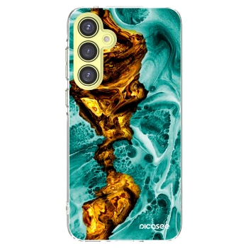 Picasee silikonowe przeźroczyste etui na Samsung Galaxy A35 5G A356B - Goldsky