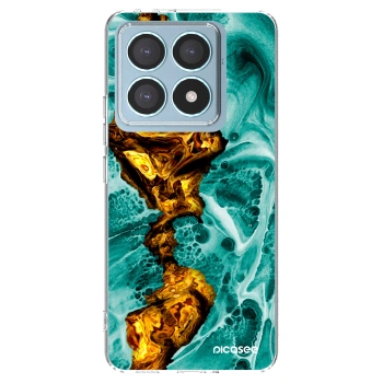Picasee silikonowe przeźroczyste etui na Xiaomi 14T Pro - Goldsky