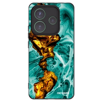 Picasee silikonowe czarne etui na Xiaomi Redmi Note 14 5G - Goldsky