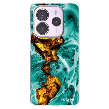 Picasee silikonowe przeźroczyste etui na Xiaomi Redmi Note 14 5G - Goldsky